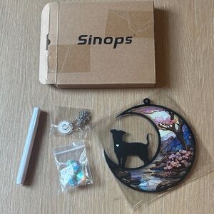 NIB Sinops Pet Dog Memorial Crystal Suncatcher